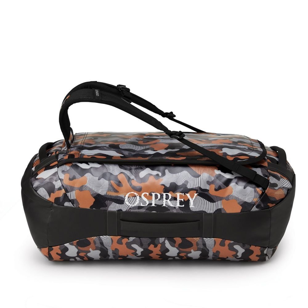 Športová taška Osprey Transporter 65 - čierna/oranžová