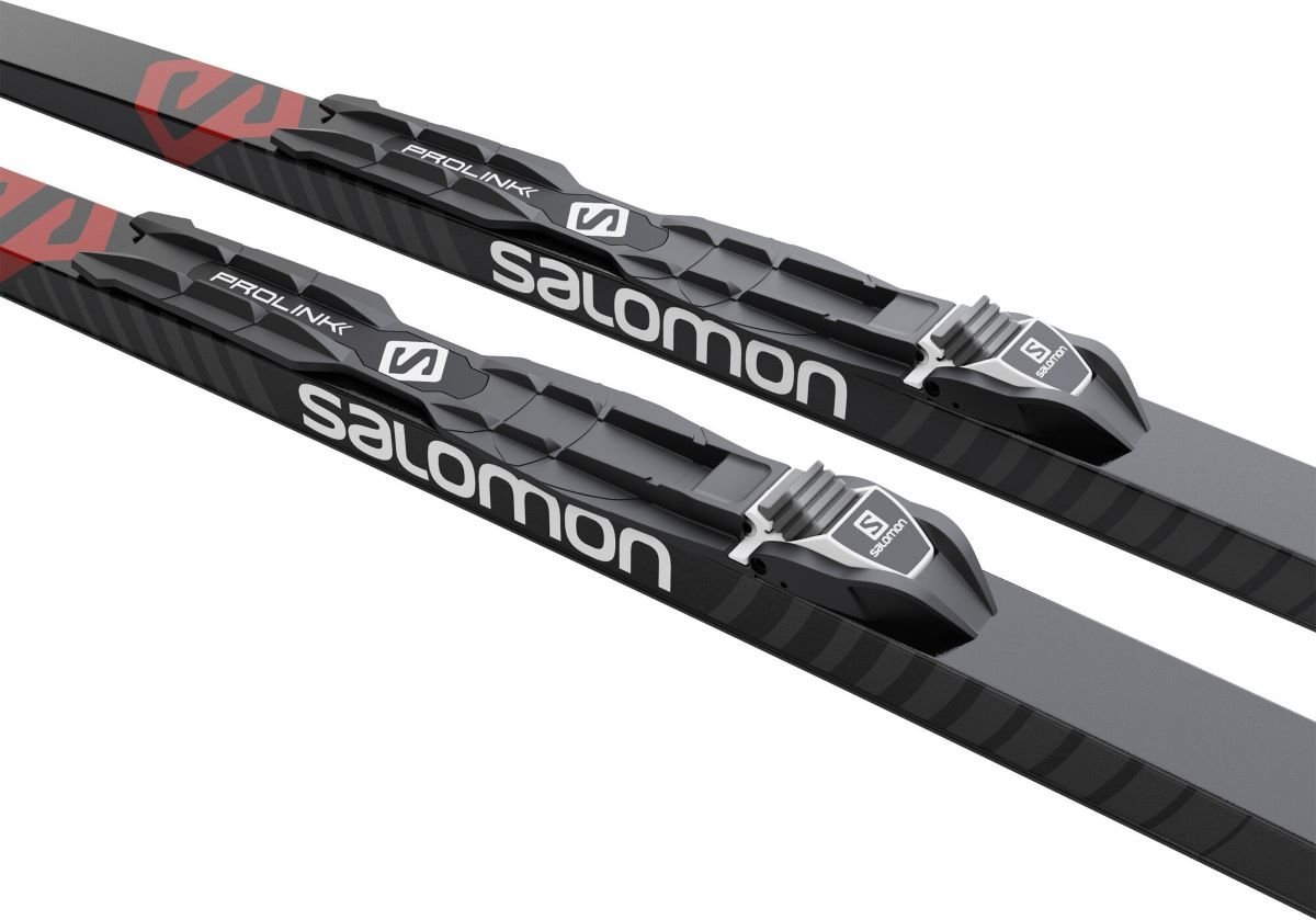 Bežecké lyže Salomon ESCAPE 6 GRIP + viazanie PROLINK ACCES CLASSIC - čierna