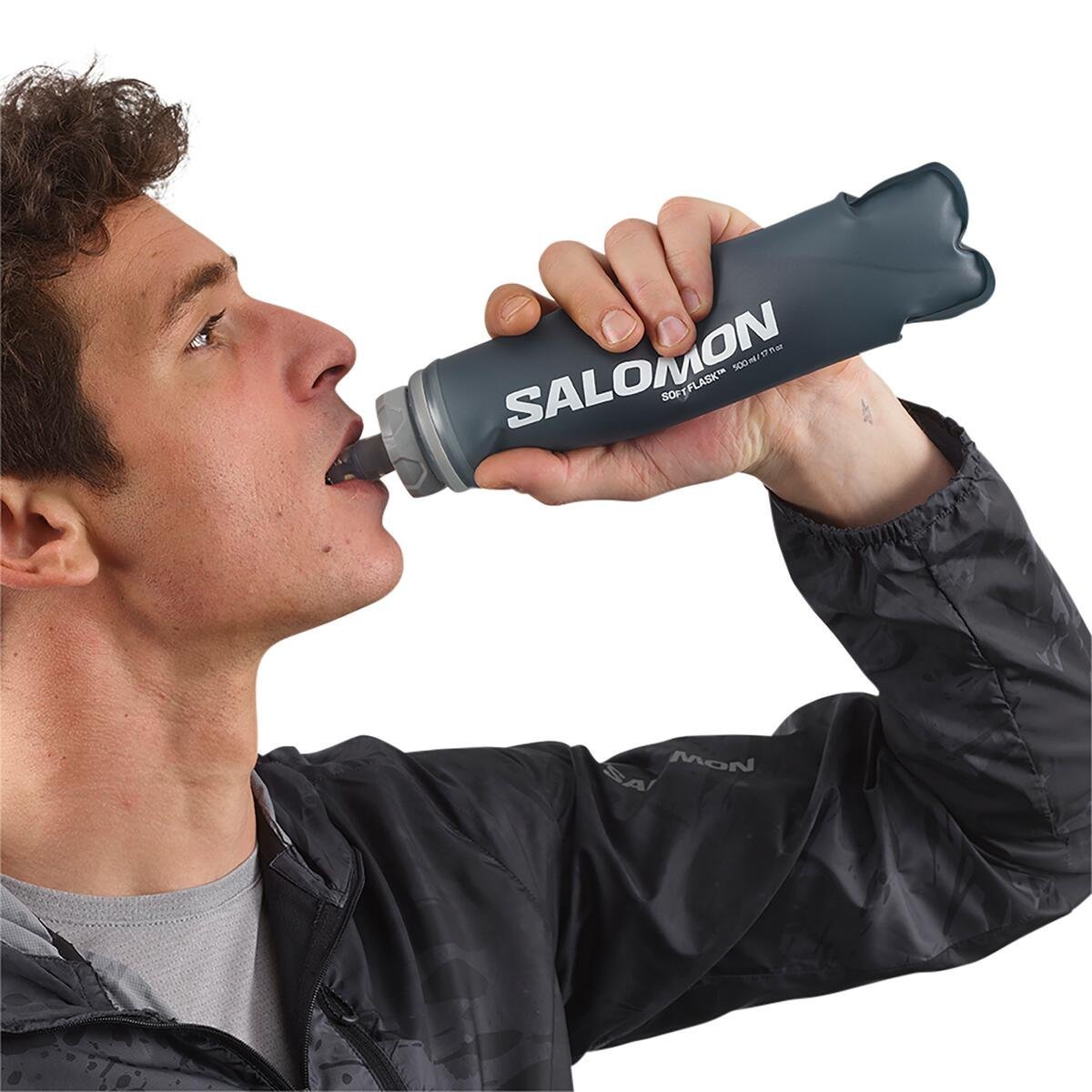 Fľaša Salomon Soft Flask 500ml 17oz 42 Uni - sivá