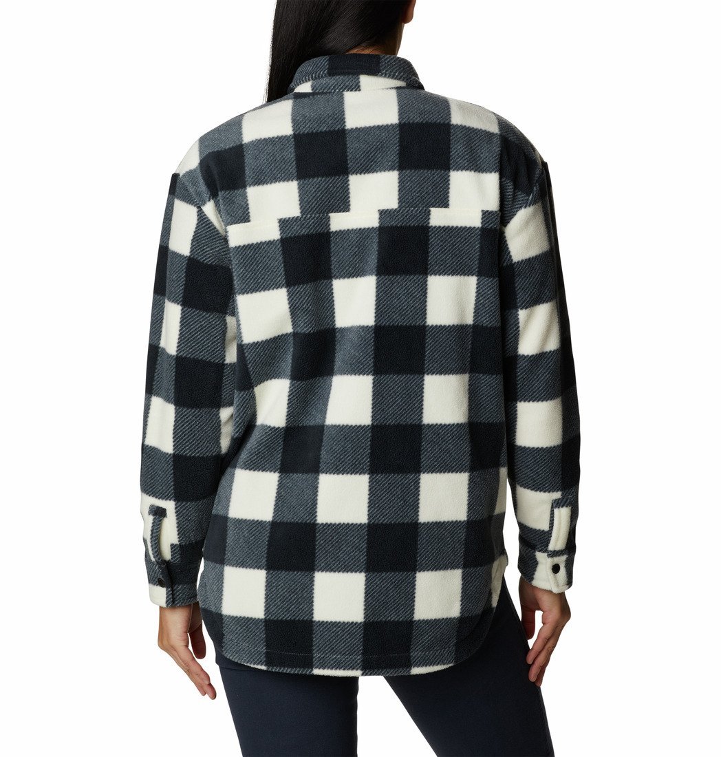 Košeľa Columbia Benton Springs™ Shirt Jacket W - čierna/sivá