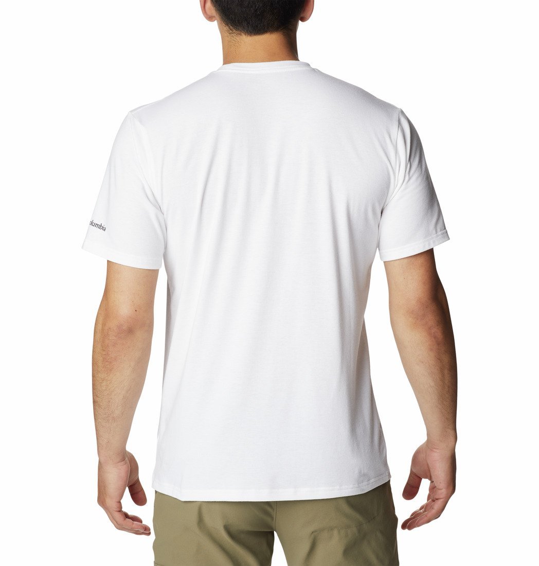 Tričko Columbia pánske s krátkym rukávom Sun Trek™ Graphic Tee M - biela