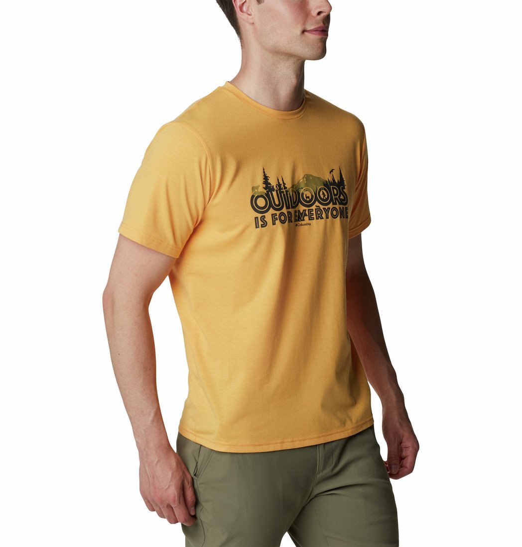 Tričko Columbia pánske s krátkym rukávom Sun Trek™ Graphic Tee M - žltá