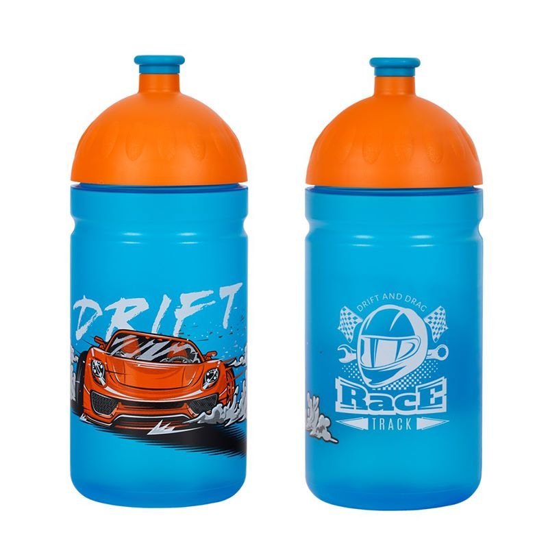 Fľaša Zdravá láhev Drift (500 ml) - modrá/oranžová