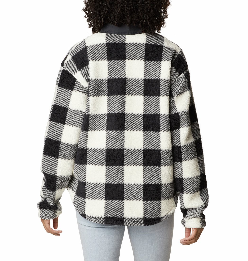 Mikina Columbia West Bend™ Shirt Jacket W - čierna/sivá/biela