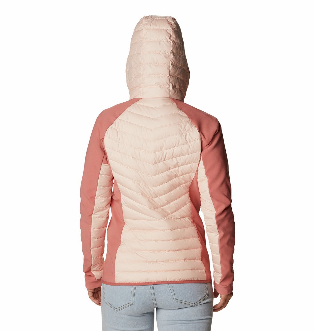 Bunda Columbia Powder Lite™ Hybrid Hooded Jacket W - ružová