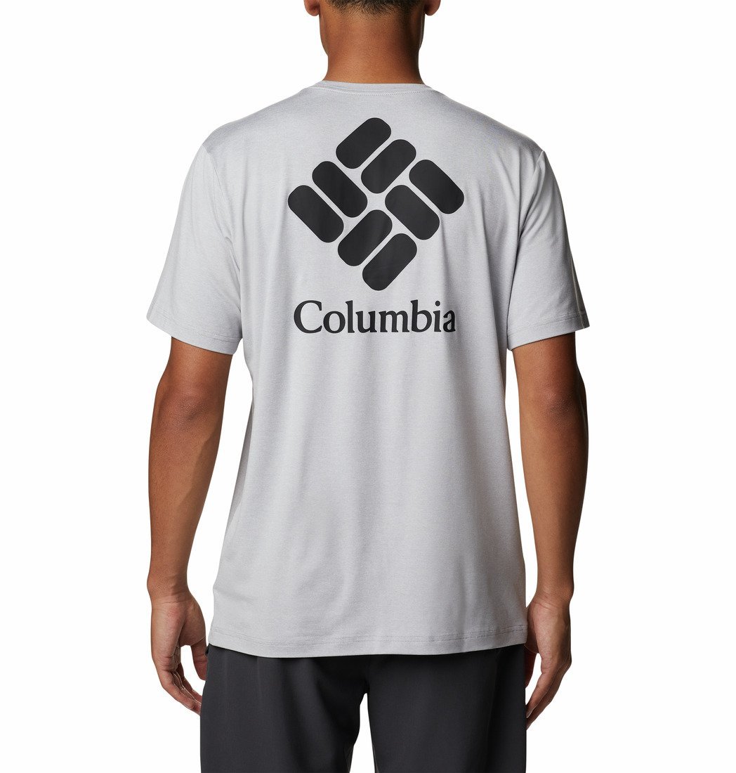 Tričko Columbia Tech Trail™ Graphic Tee M - šedá/čierna