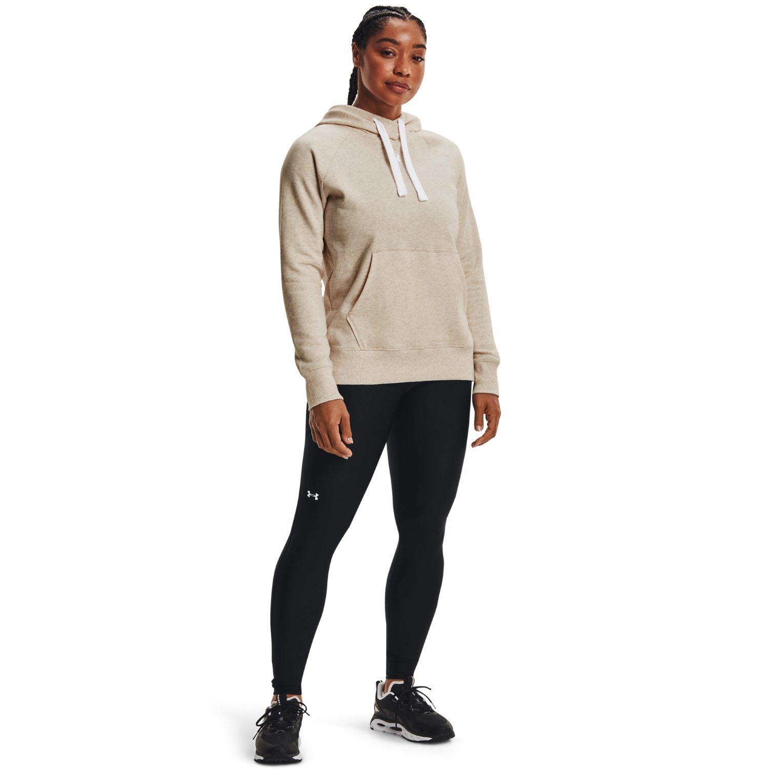 Mikina Under Armour Rival Fleece HB Hoodie W - hnedá