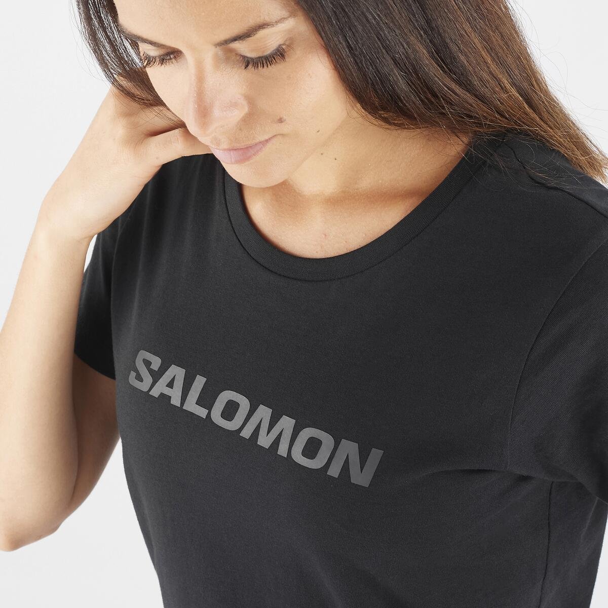 Tričko Salomon Outlife Big Logo W - čierna