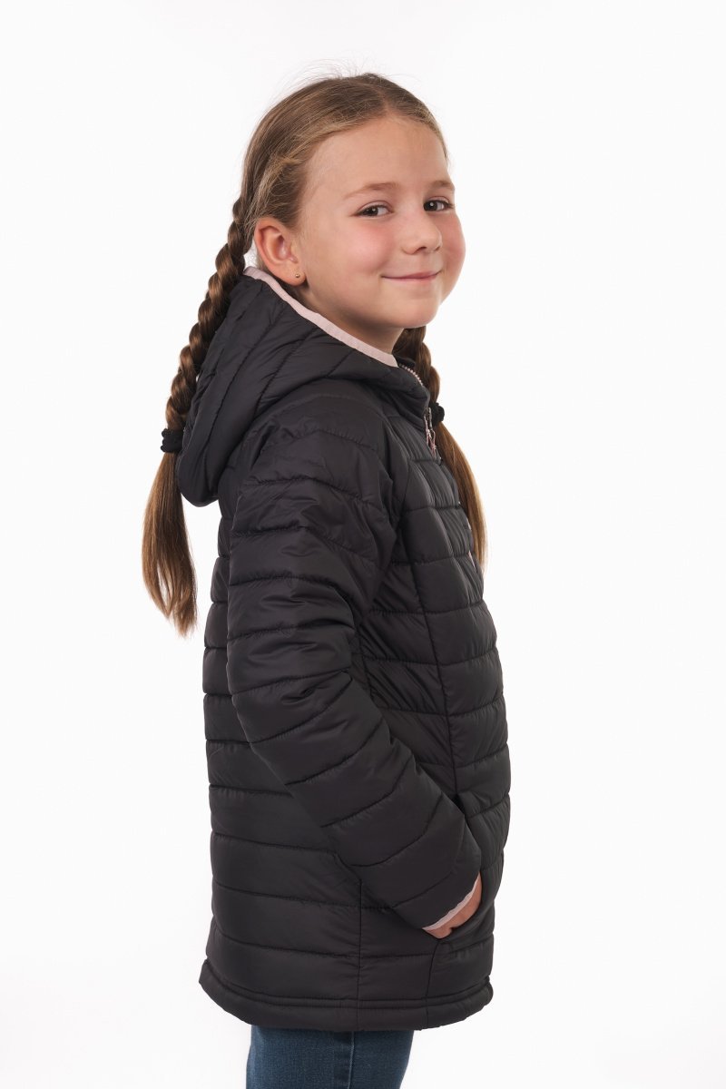 Columbia Powder Lite™ Dievčenská bunda s kapucňou J - čierna