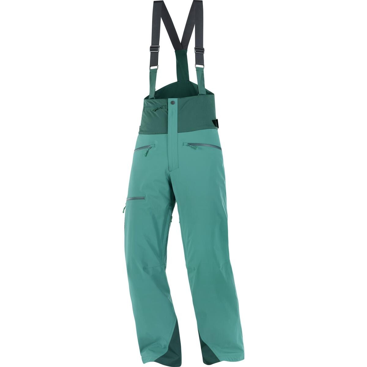 Nohavice Salomon Brilliant Suspenders M - zelená (predĺžená dĺžka)