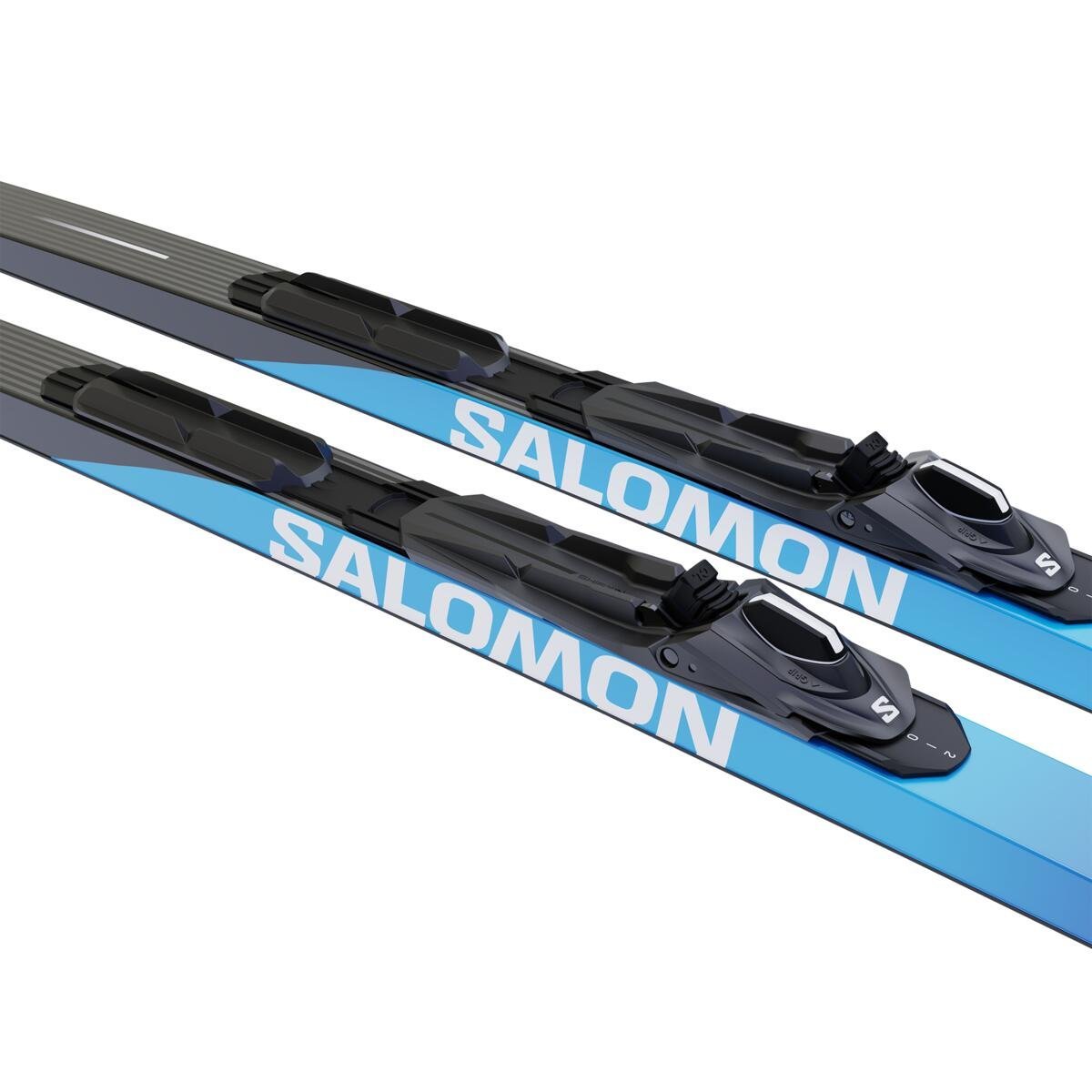 Set bežeckých lyží Salomon S/MAX eSKIN Hard + viazanie SHIFT-IN BDG Uni - modrá/čierna