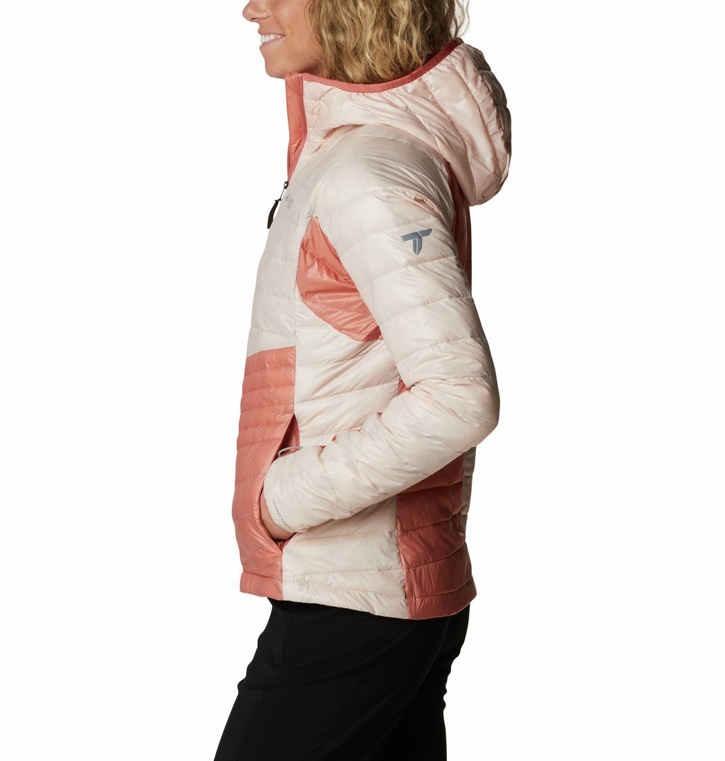 Bunda Columbia Platinum Peak™ Hooded Jacket W - ružová