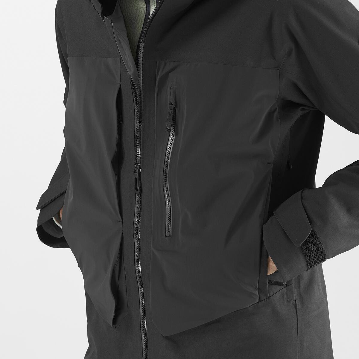 Bunda Salomon Stance 3L Long Jacket M - čierna