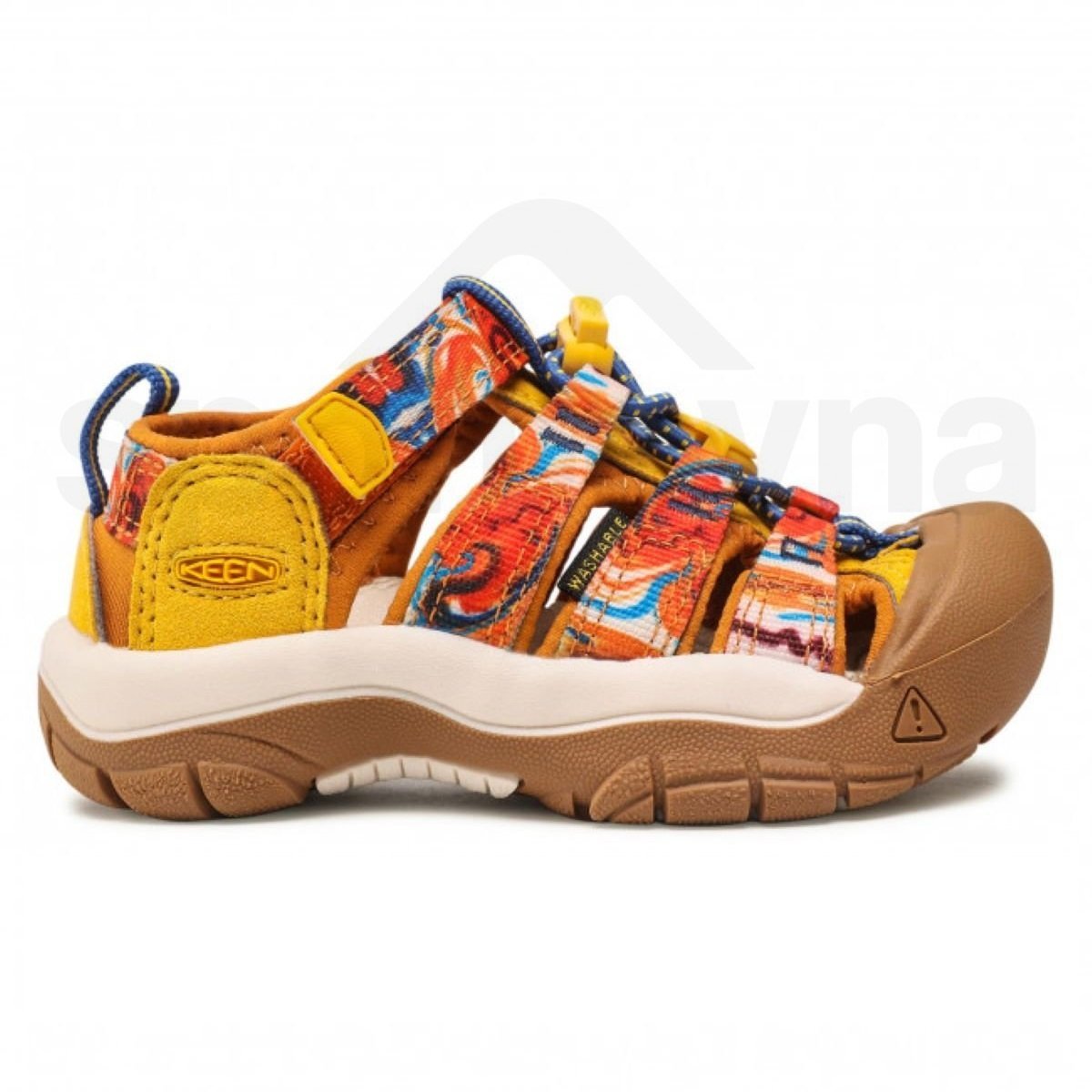 Detské outdoorové sandále Keen NEWPORT H2 K - oranžová/žltá
