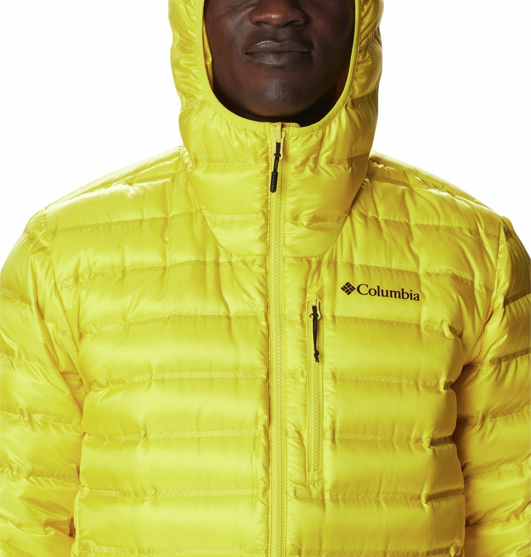 Bunda Columbia Pebble Peak™ Down Hooded Jacket M - žltá