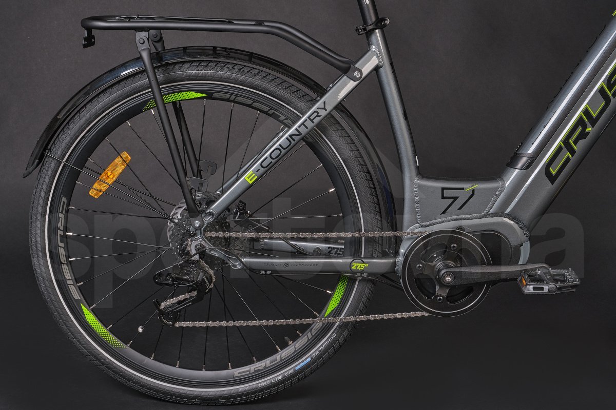 Elektrobicykel Crussis e-Country 7.8 27,5", 14,5Ah/522Wh - sivá