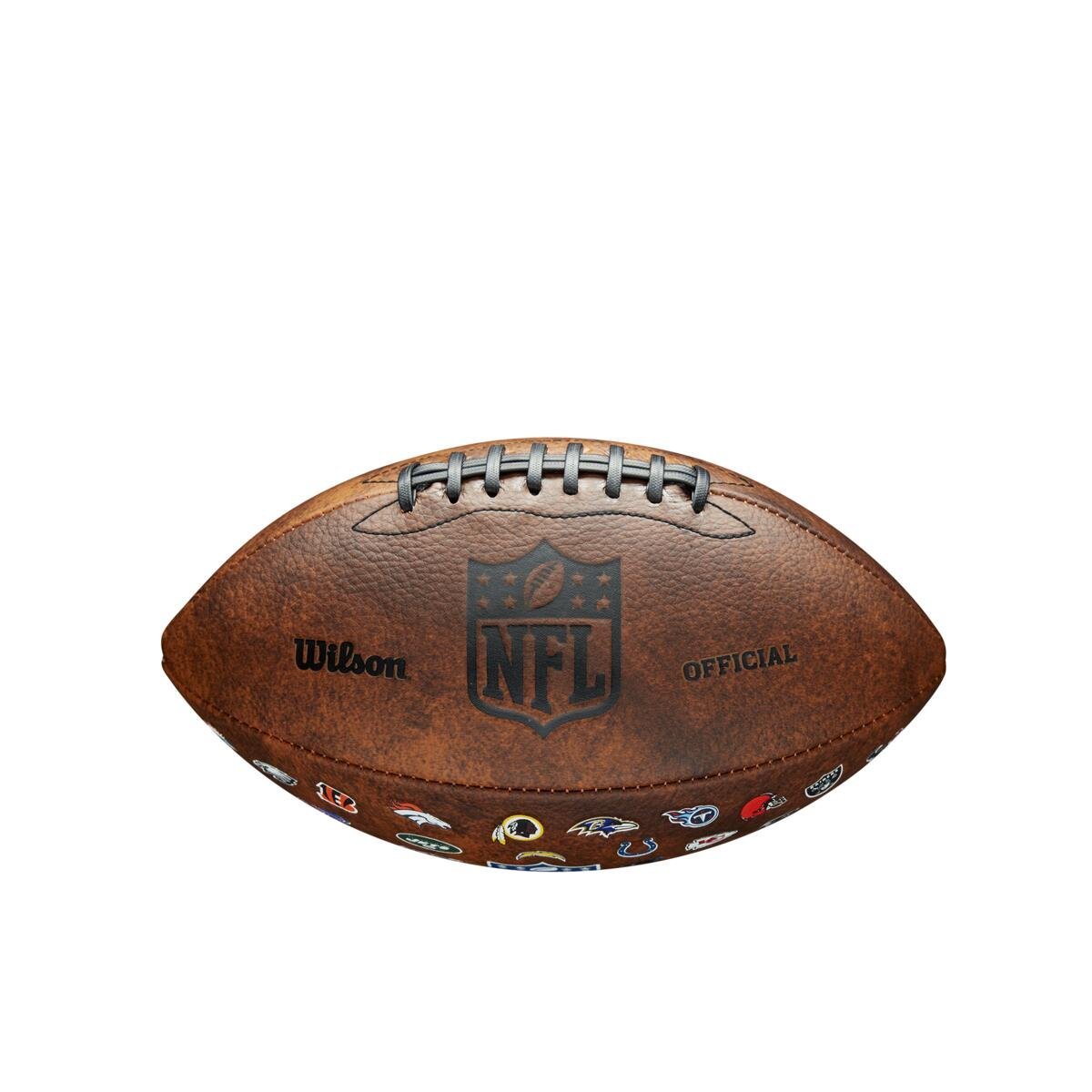 Lopta Wilson NFL Throwback Fb 32 Logo tímu J - hnedá