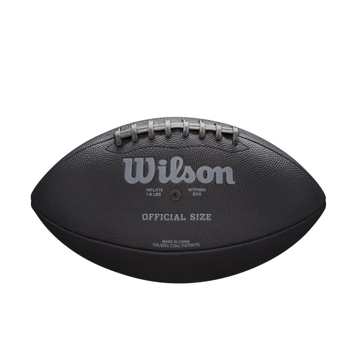 Lopta Wilson NFL Jet Black Sz Fb J - čierna