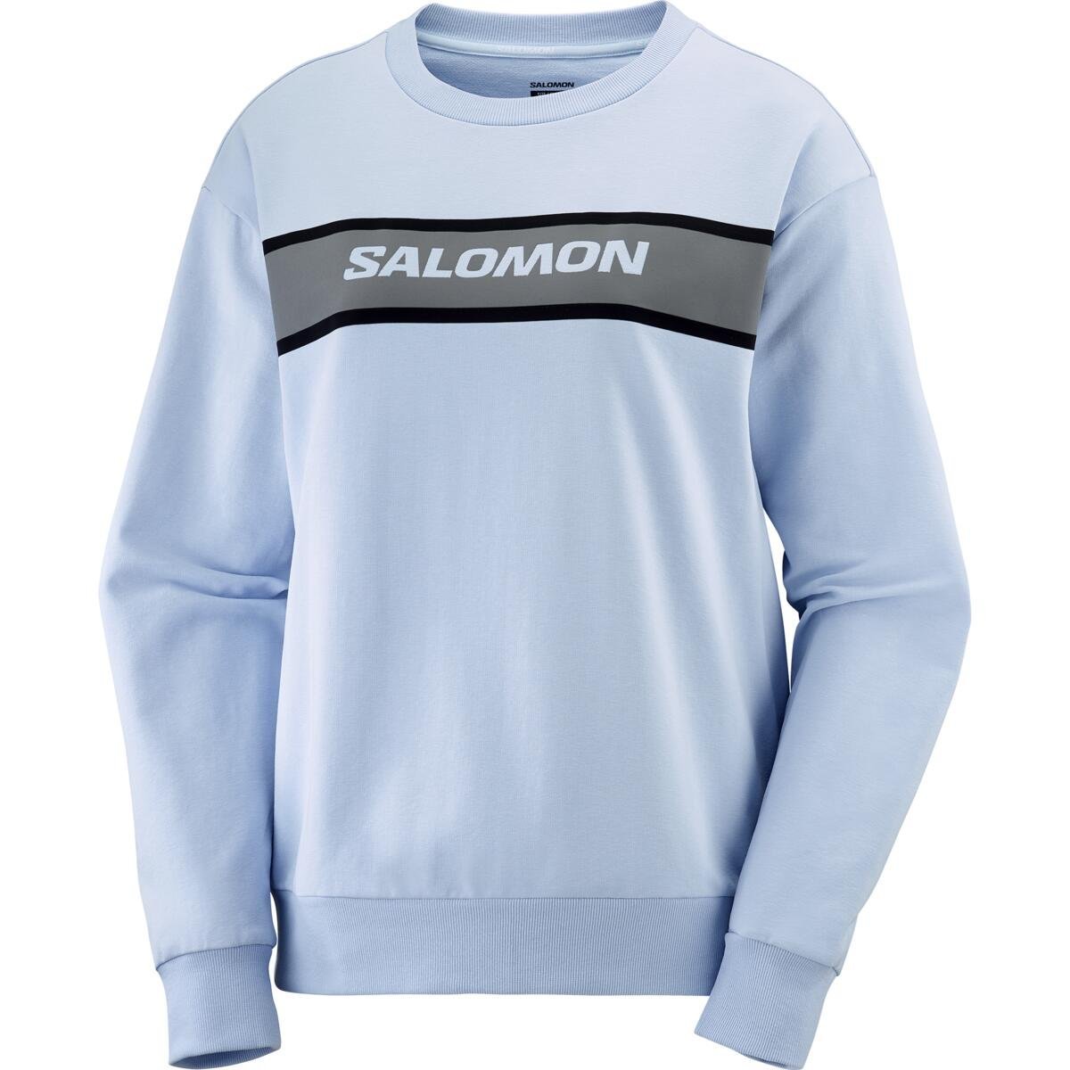 Mikina Salomon Essential Crew Neck Sweatshirt W - modrá