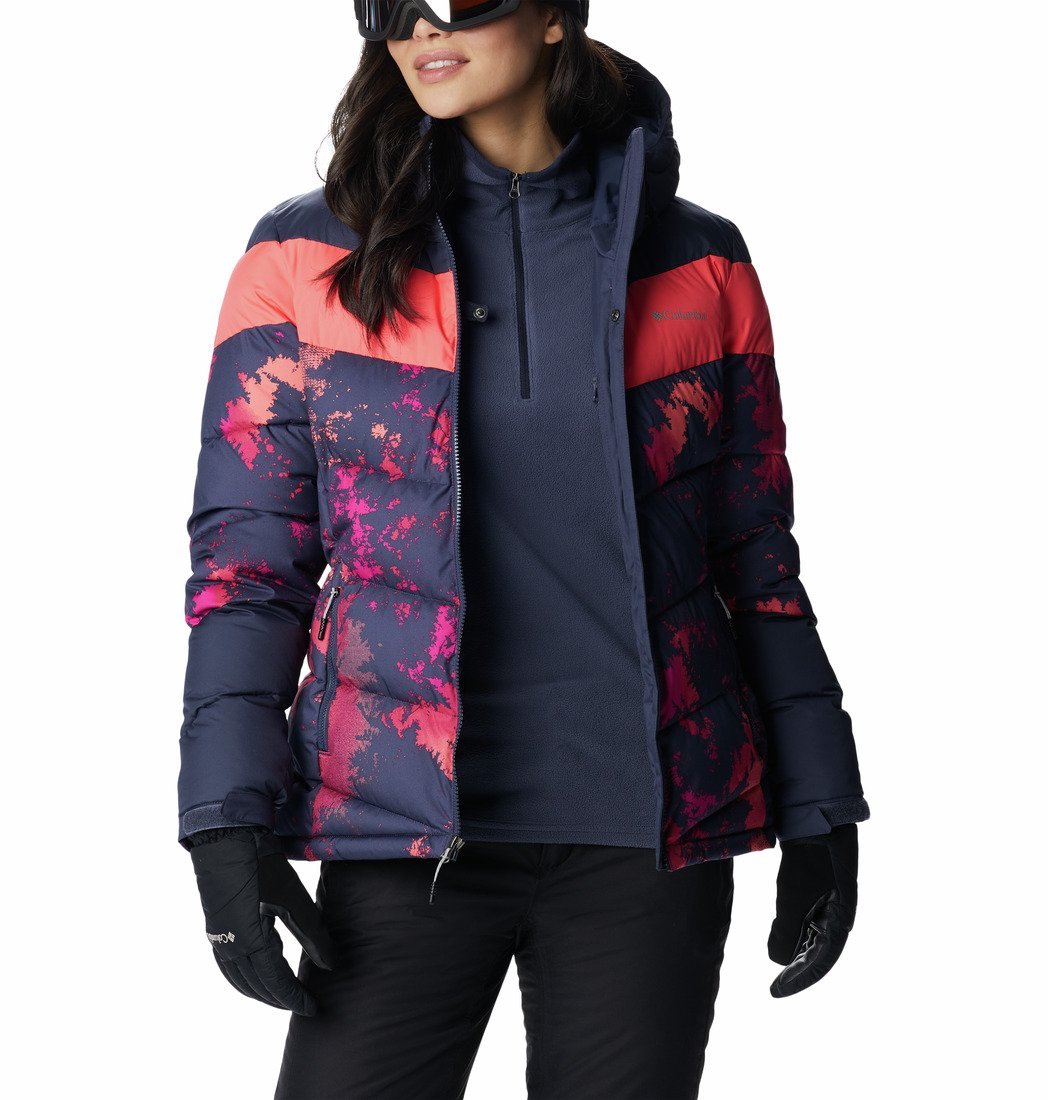 Bunda Columbia Abbott Peak™ Insulated Jacket W - modrá/ružová/oranžová