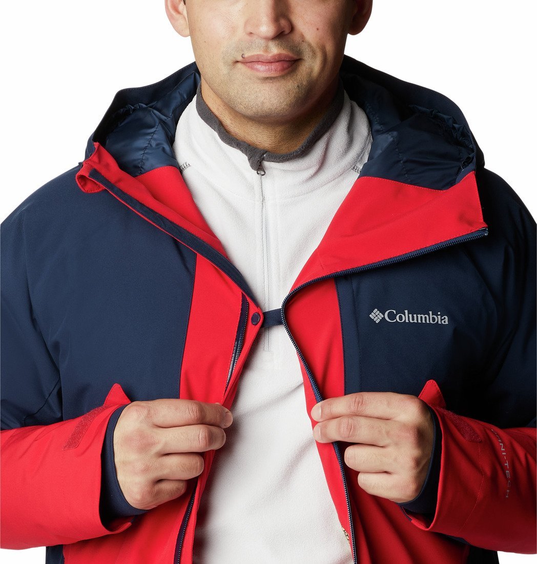 Bunda Columbia Centerport™ II Jacket M - červená/modrá