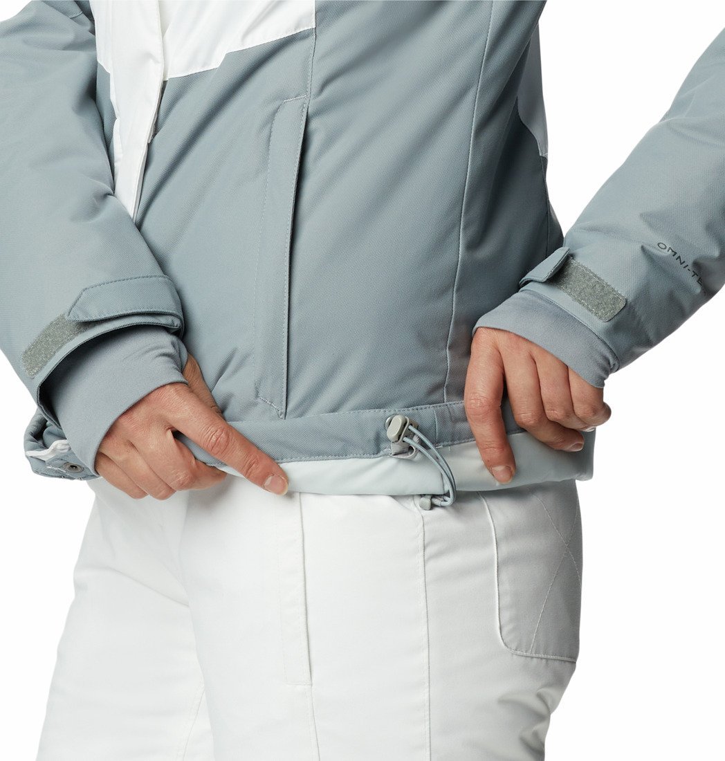 Bunda Columbia Rosie Run™ Insulated Jacket W - sivá/biela