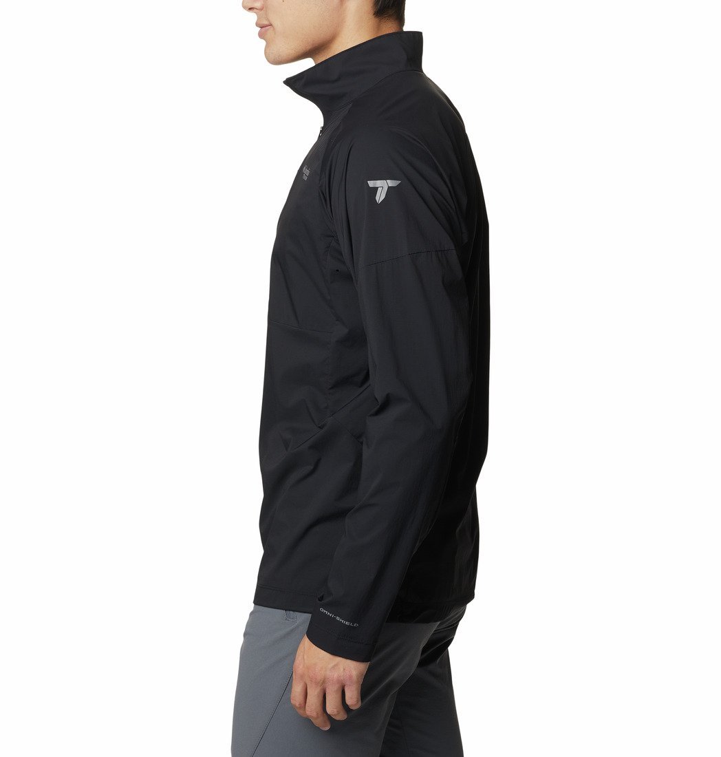 Bunda Columbia Titan Pass™ Lightweight 1/2 Zip Jacket M - čierna