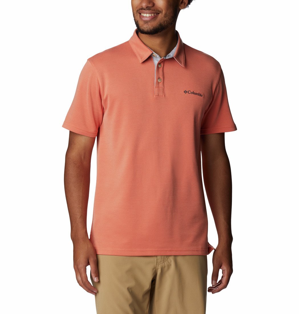 Tričko Columbia Nelson Point™ Polo M - oranžová/ružová