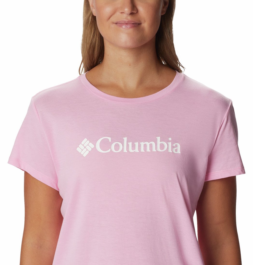 Tričko Columbia Trek™ SS Graphic Tee W - ružová