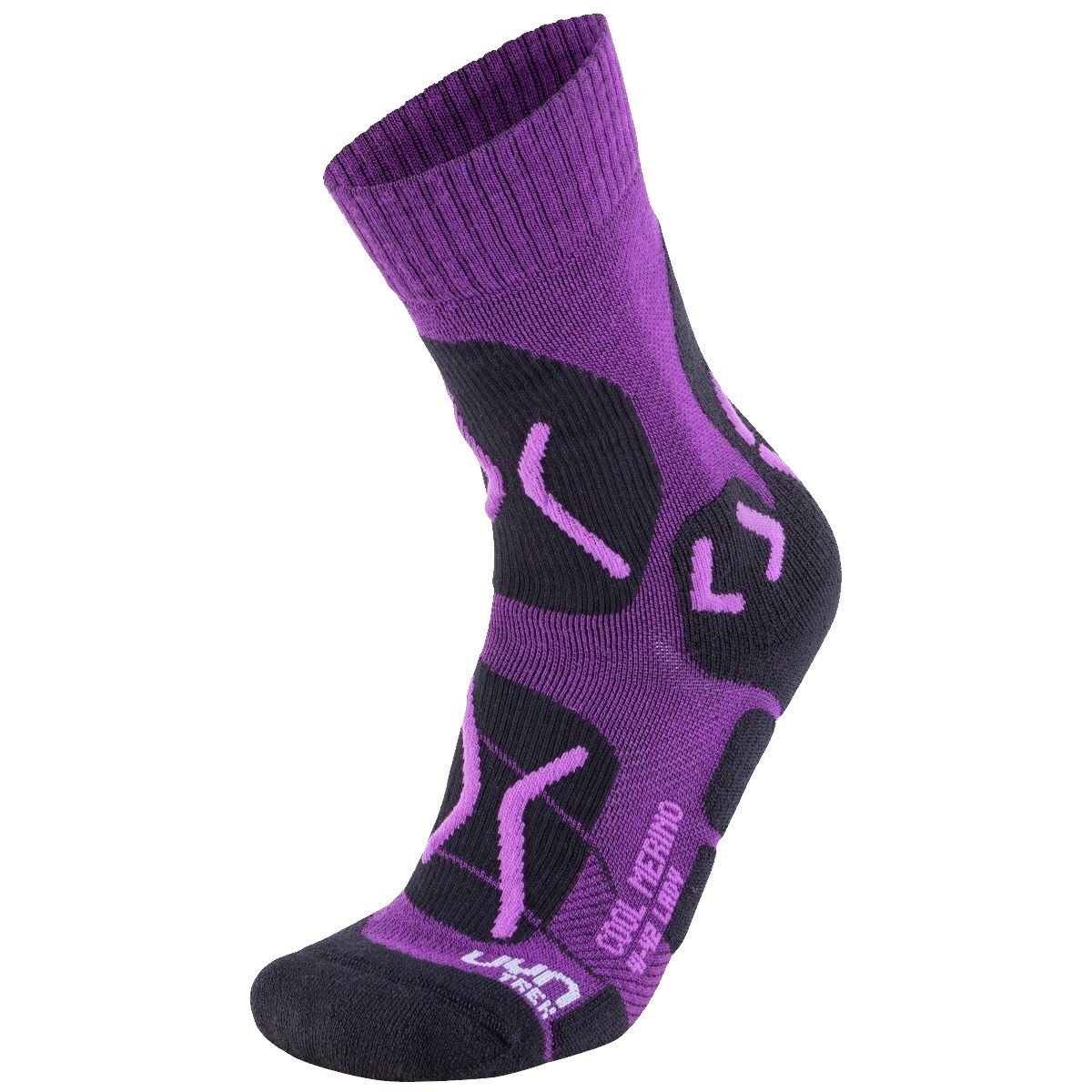 Dámske ponožky UYN TREKKING COOL MERINO - fialová/čierna