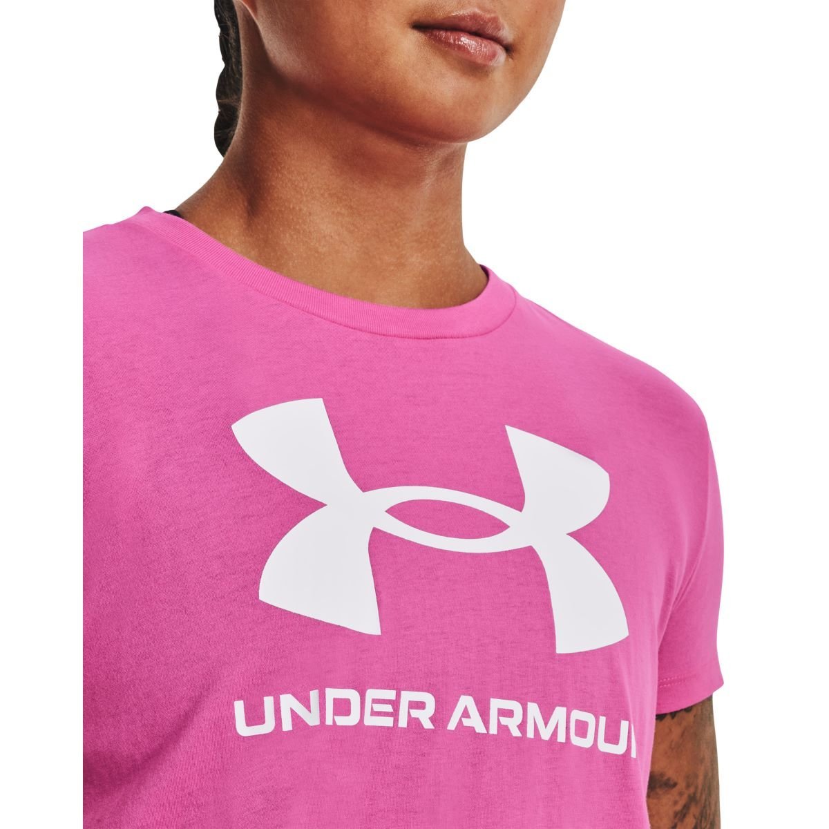 Tričko Under Armour UA Sportstyle Logo SS W - ružová