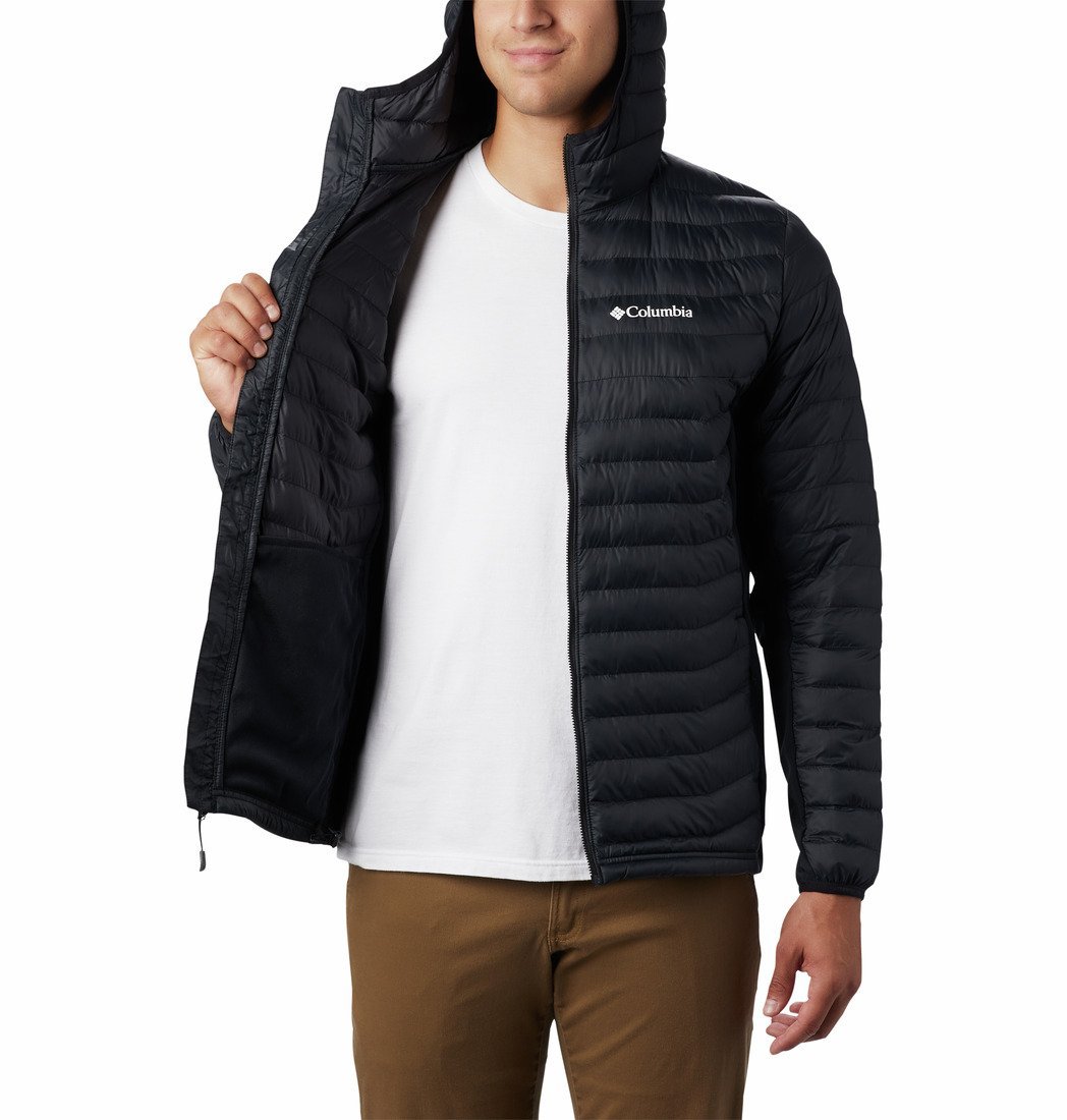 Bunda Columbia Powder Pass™ Hooded Jacket M - čierna