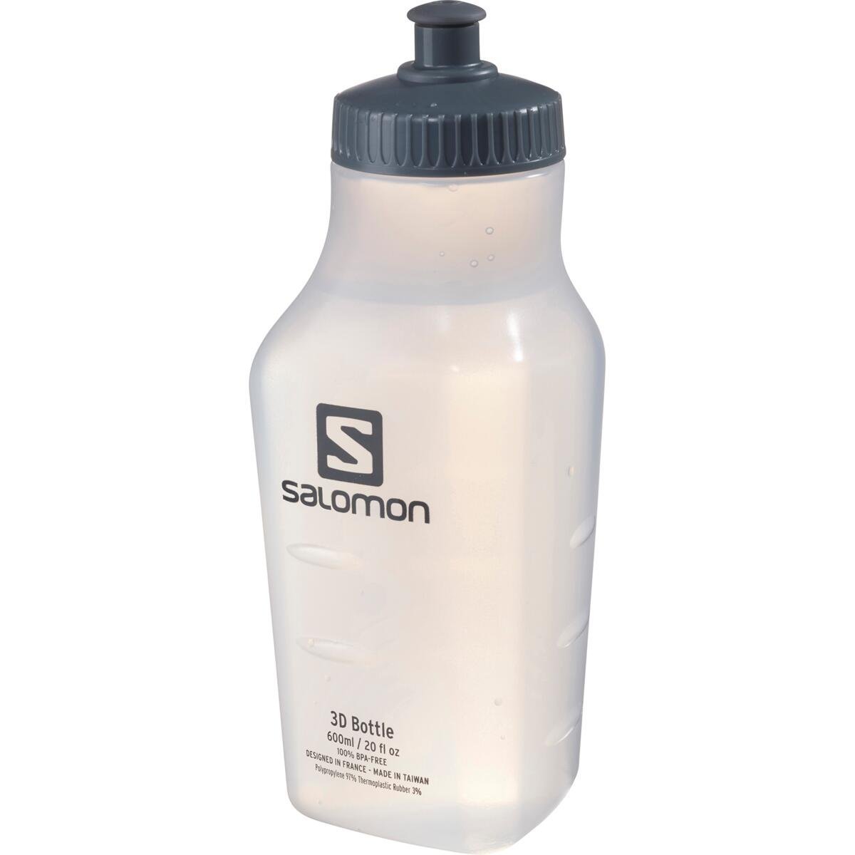 Fľaša Salomon 3D BOTTLE 600ml - biela