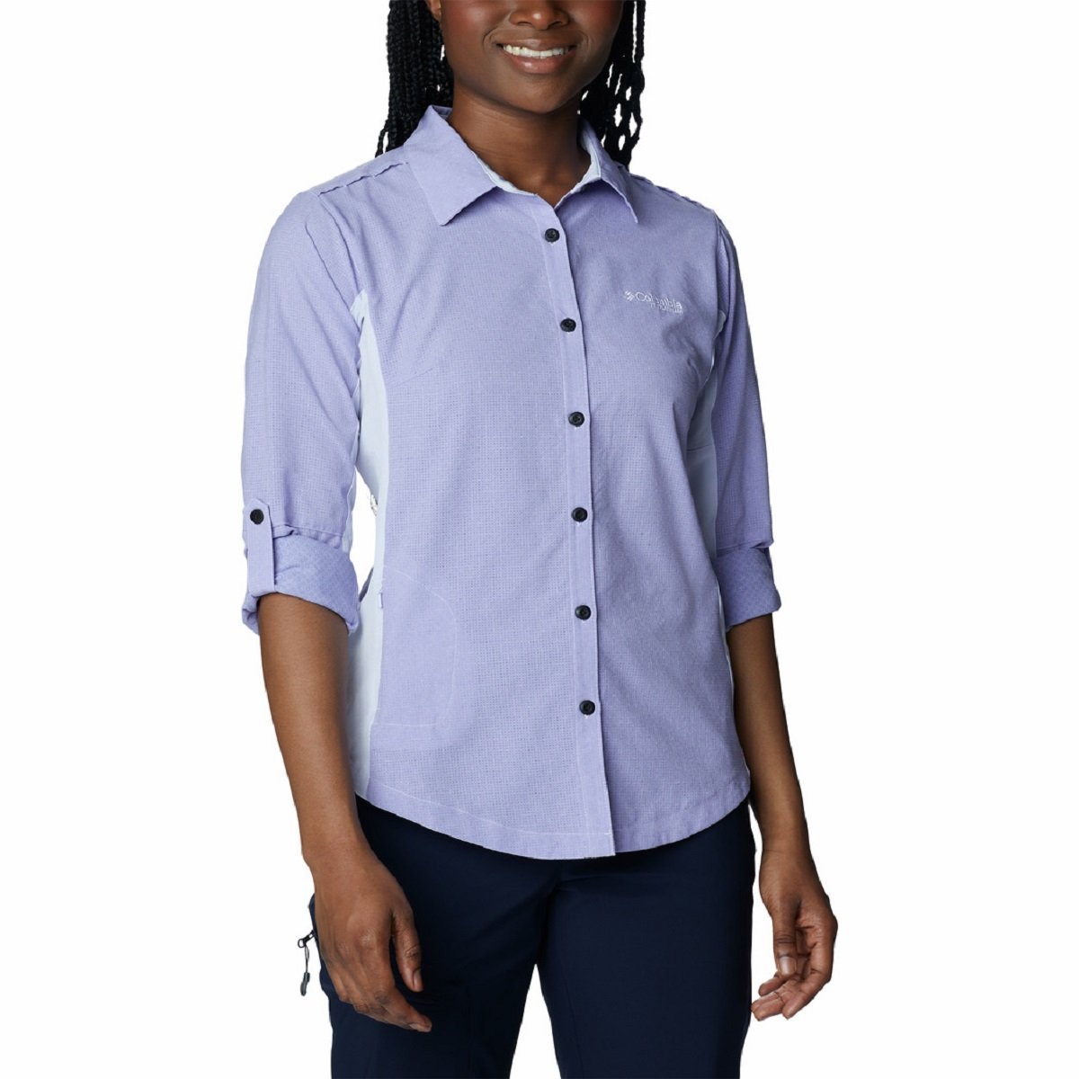 Košeľa Columbia Titan Pass™ Irico LS Shirt W - fialová