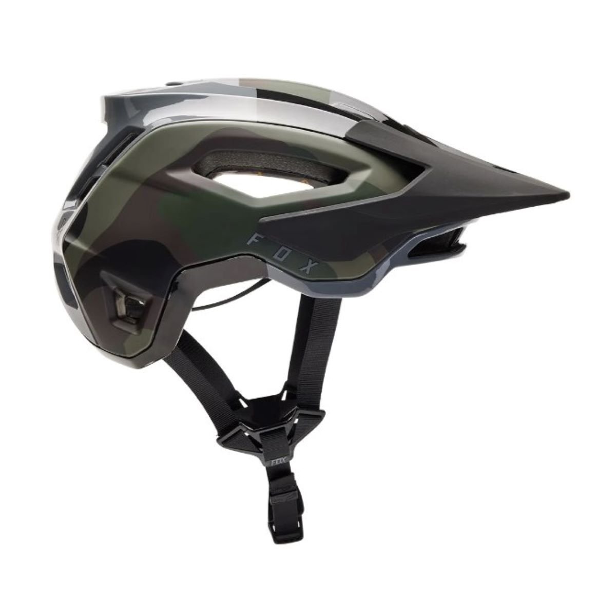 Cyklistická prilba Fox Speedframe Pro Camo - čierna/zelená