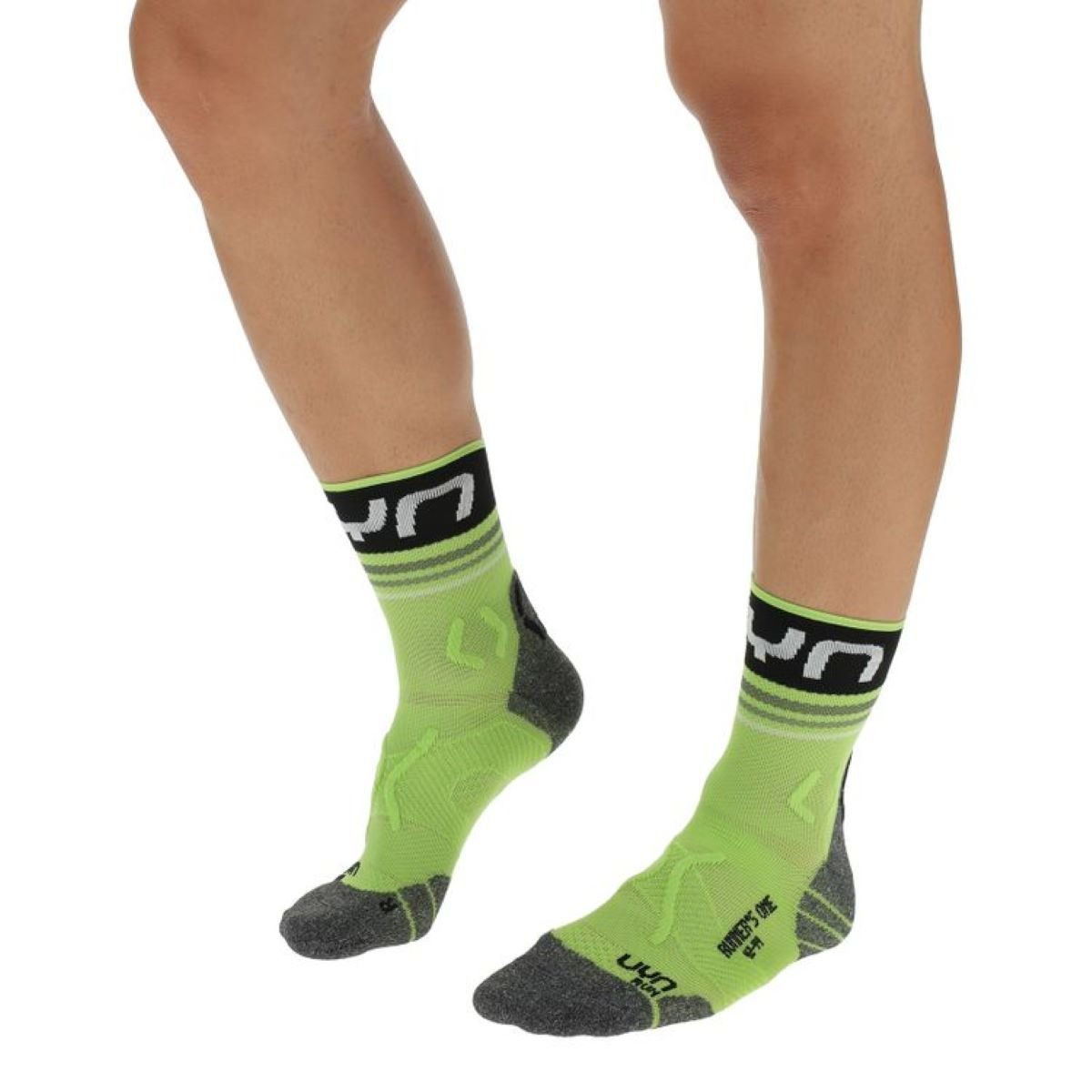 Ponožky UYN Runner's One Short M - zelená/čierna