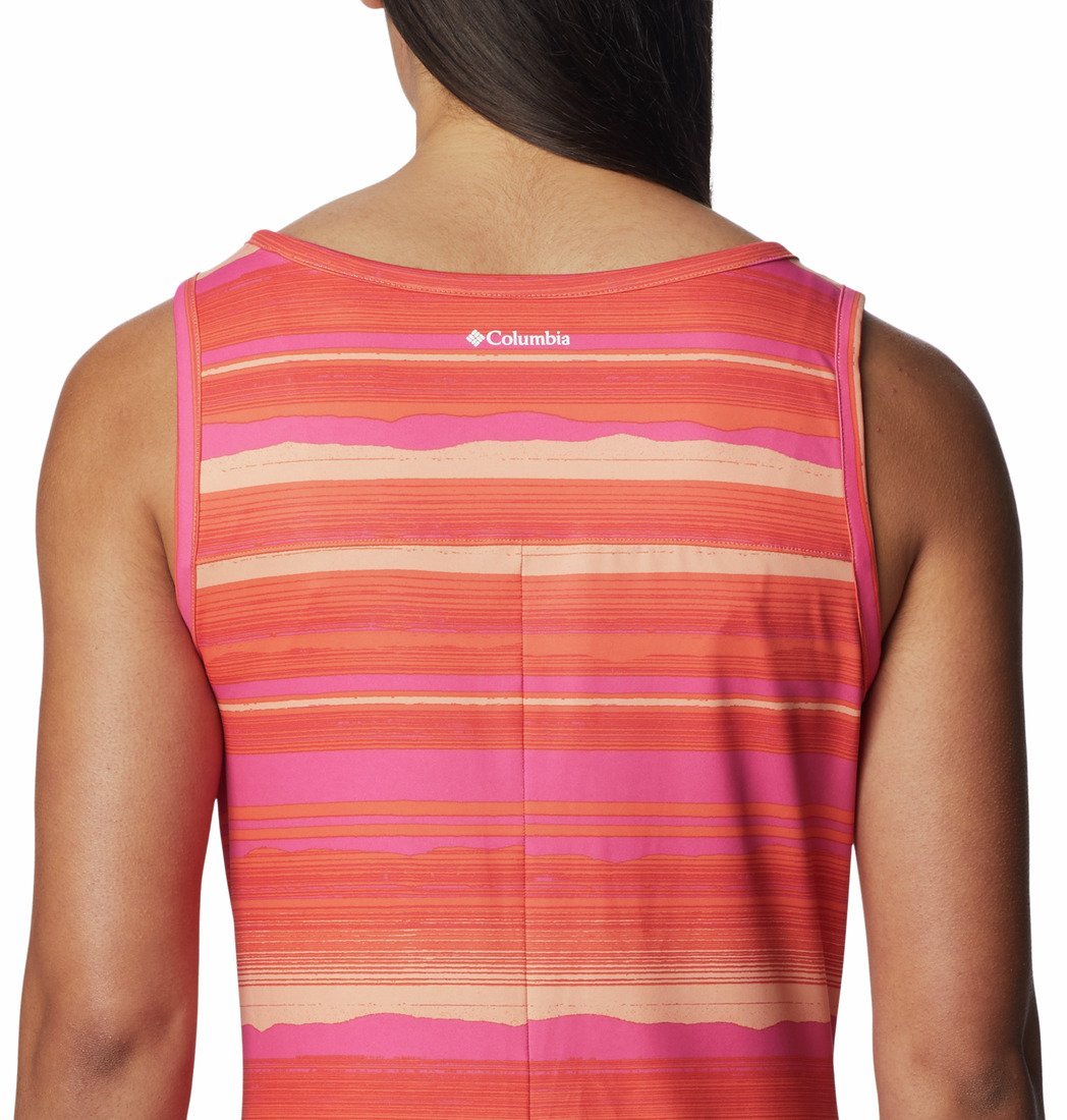 Šaty Columbia Chill River™ Printed Dress W - oranžová/ružová/pruhovaná