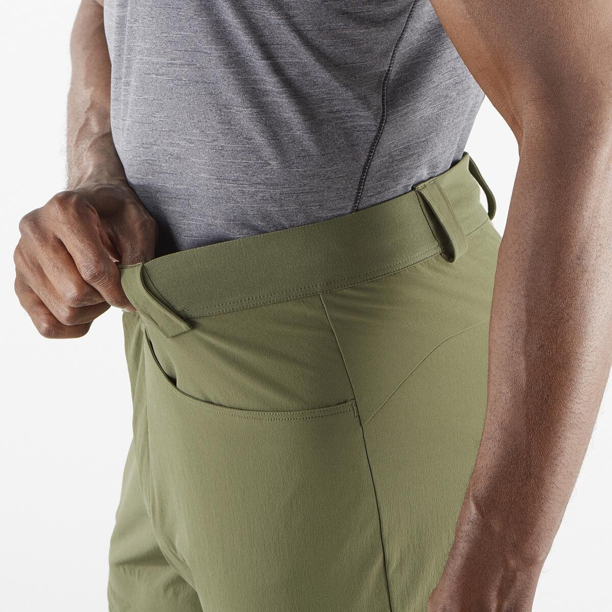 Nohavice Salomon Wayfarer Pants M - zelená (štandardná dĺžka)