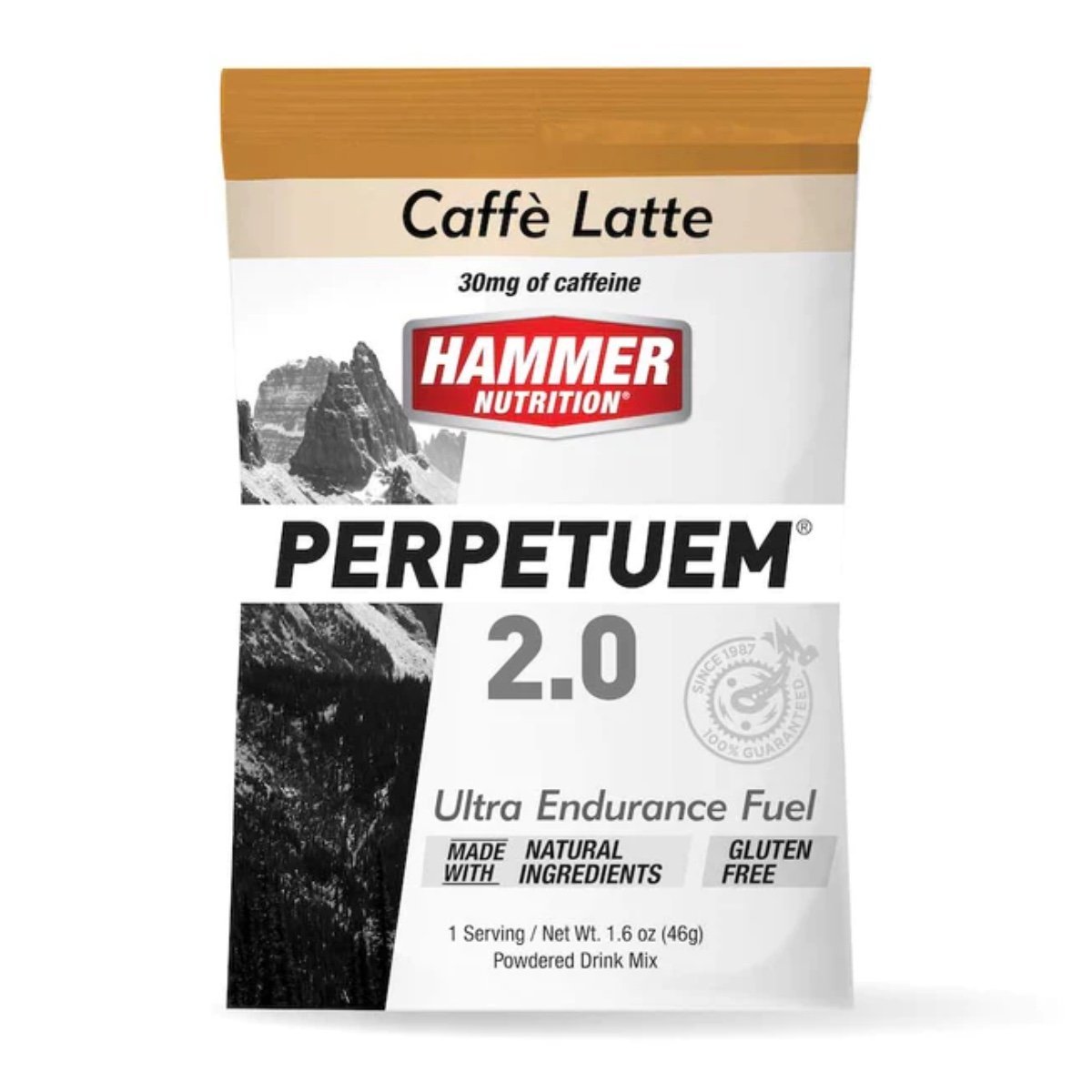 Iontový práškový nápoj Hammer Perpetuem 2.0 Ultra Drink, 69 g, caffe latte