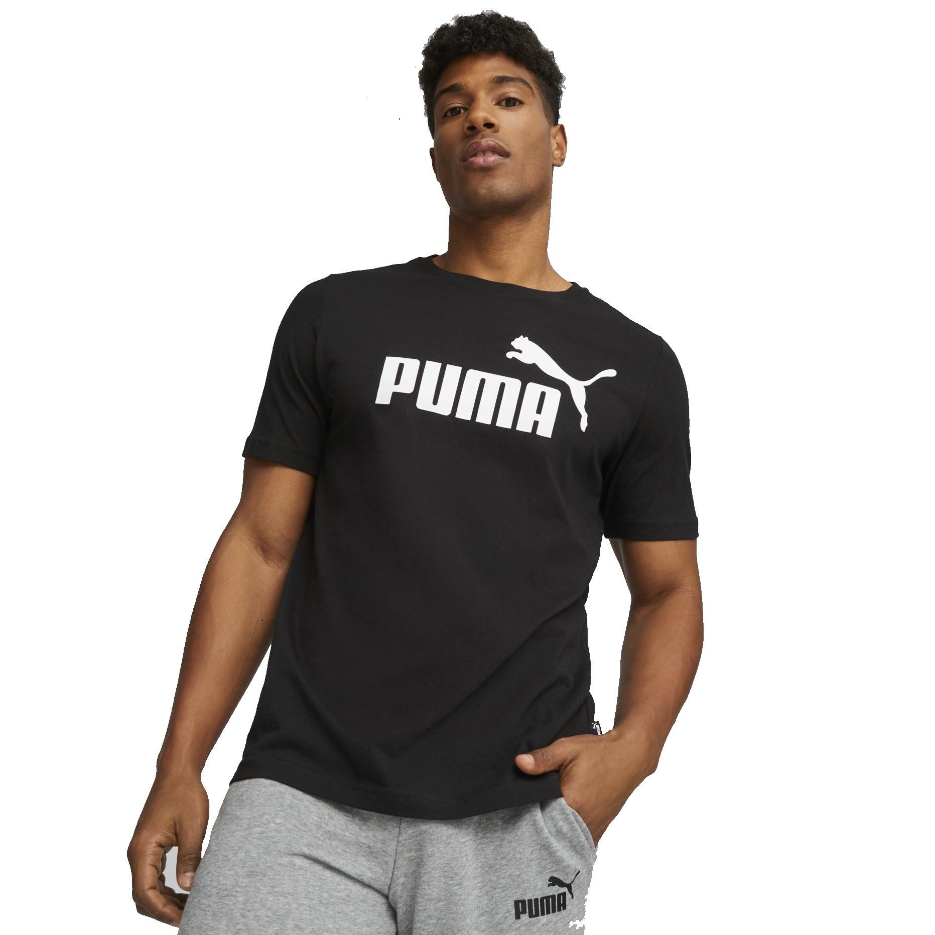 Tričko Puma ESS Logo Tee M - čierna