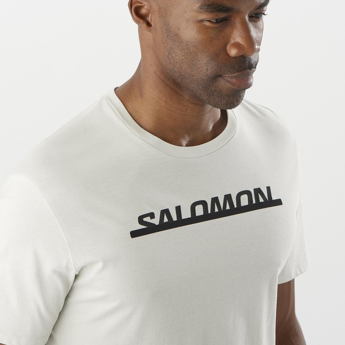 Tričko Salomon Essential Logo SS Tee M - biela