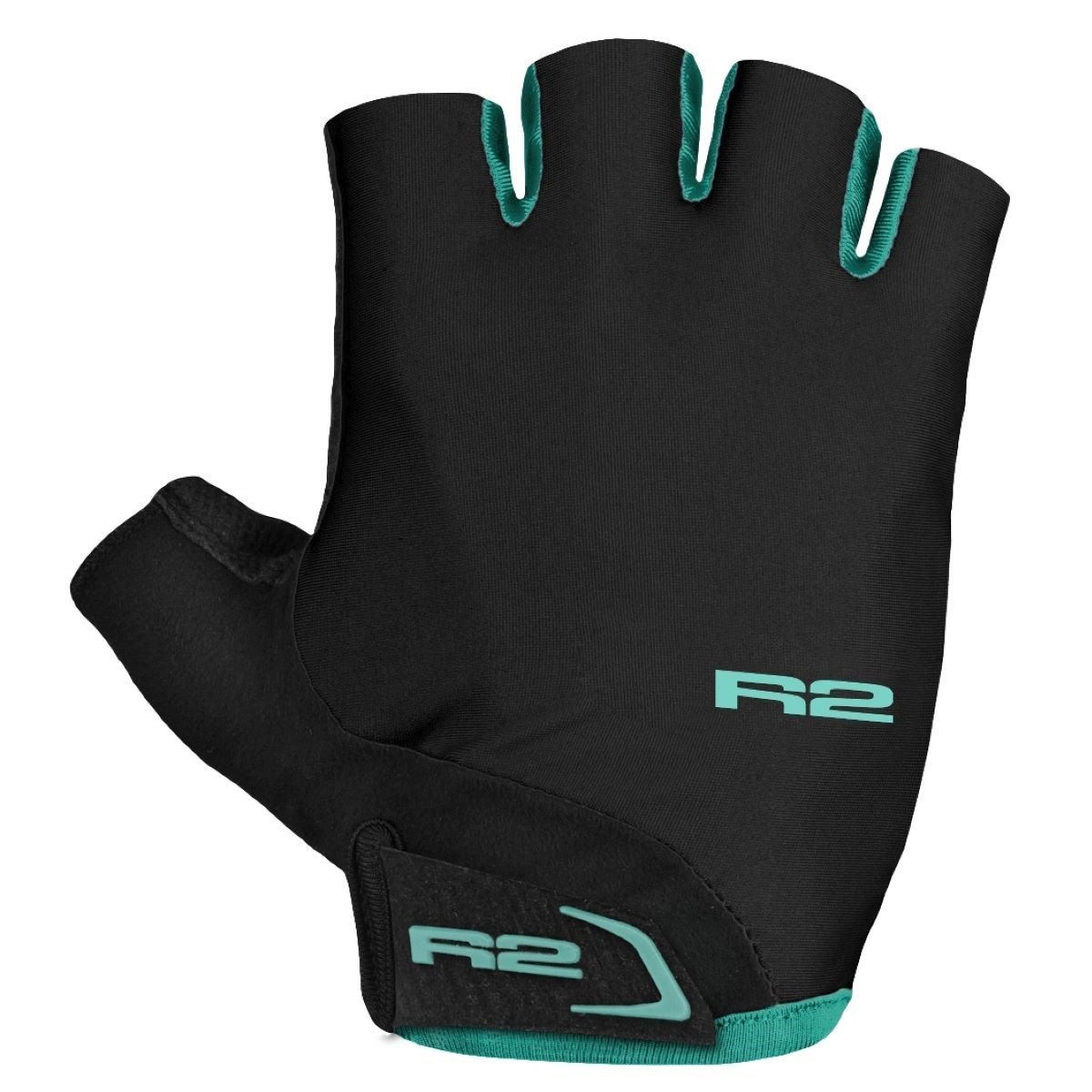 Cyklistické rukavice R2 Riley - čierna/modrá
