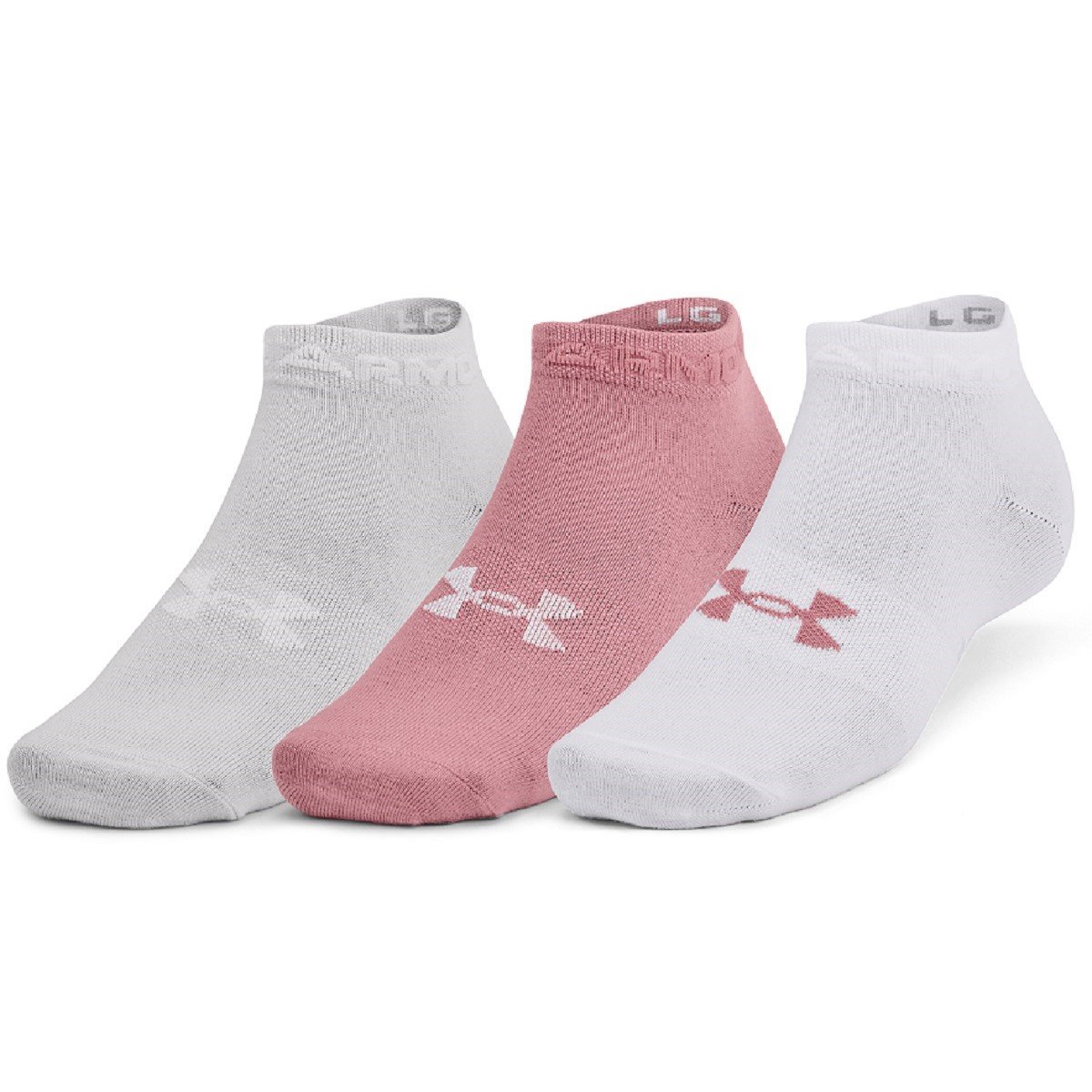 Ponožky Under Armour Essential Low Cut 3ks - ružová