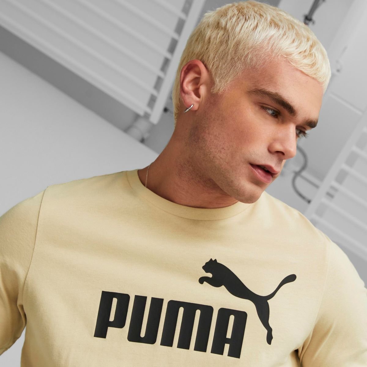 Tričko Puma ESS Logo Tee M - hnedá