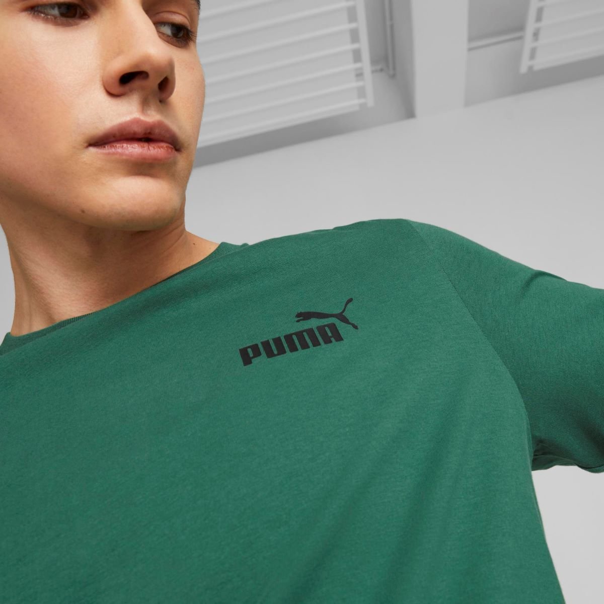 Tričko Puma ESS Small Logo Tee M - zelená