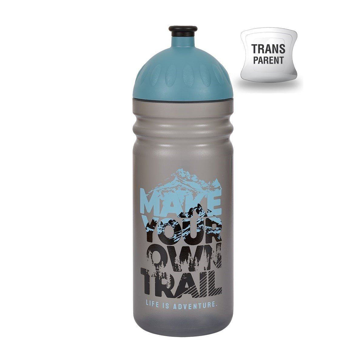Fľaša Zdravá láhev Trail Health (700 ml) - sivá/modrá