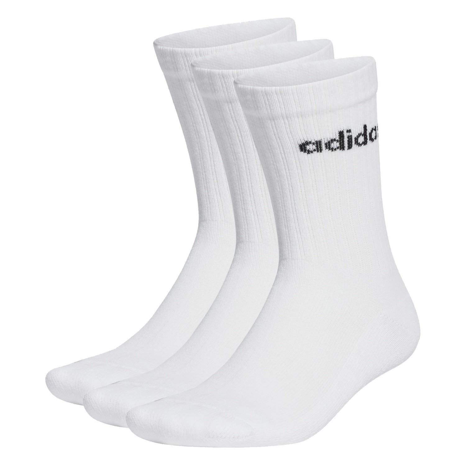 Ponožky Adidas Linear Crew Cushioned 3P - biela/čierna