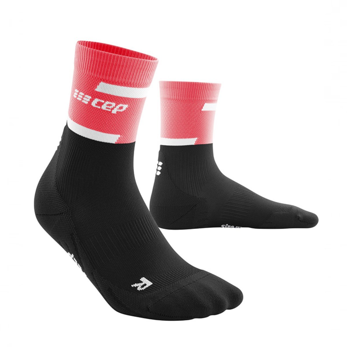 Ponožky CEP 4.0 W - ružová/čierna