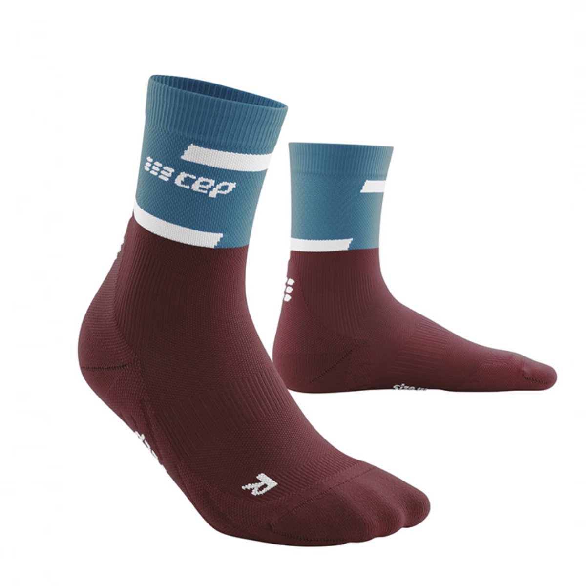 Ponožky CEP 4.0 W - modrá/červená