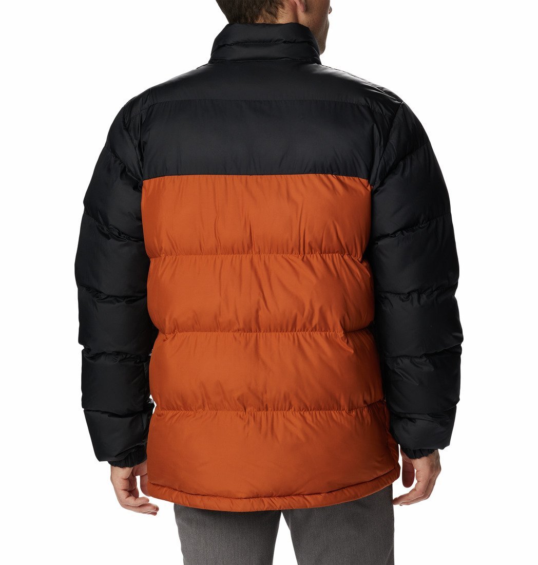 Bunda Columbia Pike Lake™ Jacket M - oranžová/čierna